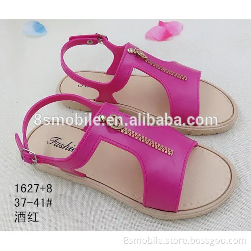 new design fashion with zipper sandal for women
